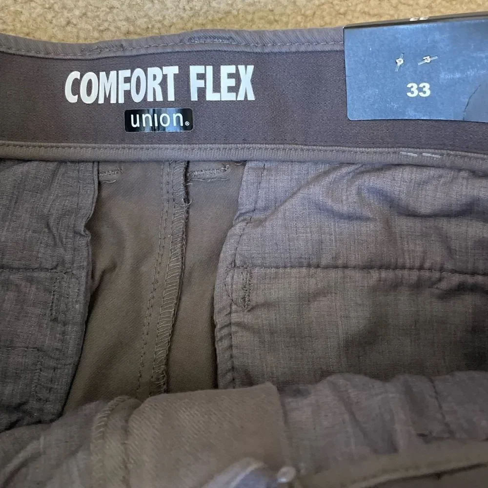 Union Chino Flex Knit Twill Jean Shorts Size 33
